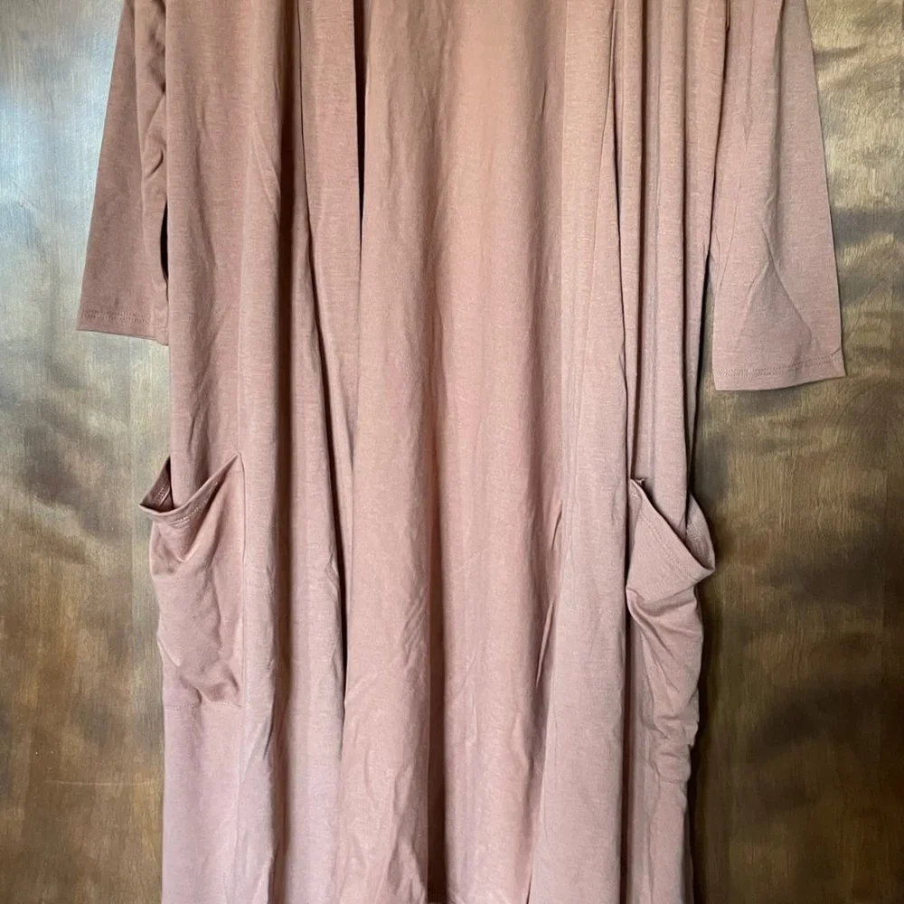 Open Long Cardigan, Egg Shell - Picture 4 of 5
